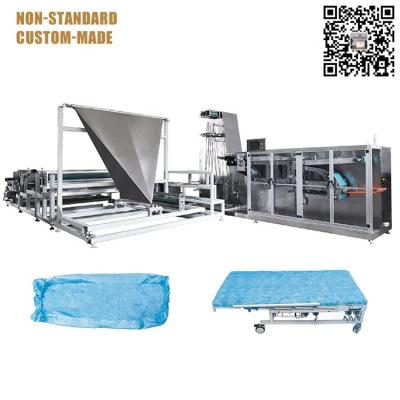 China Hotels factory direct sale non-standard customized medical surgery fitted sheet nonwoven machine for sale