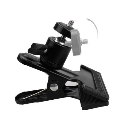 China Taking Nice Photos Clip Clamp Bracket Mount with Standard Metal Ball Head 1/4 Screw Universal for Snap Camera Support Bracket for Photography for sale