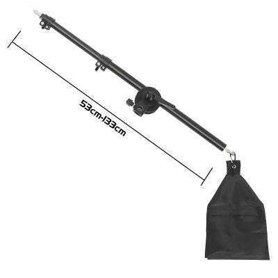 China Support Softbox Photo Studio Kit Light Stand Cross Arm with Extension Rod 53 -133CM or 75-135CM Weight Bag Photo Studio Accessories Optional for sale