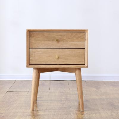 China Available luxury modern floating sample solid wood nightstand small bedside table with drawer for sale