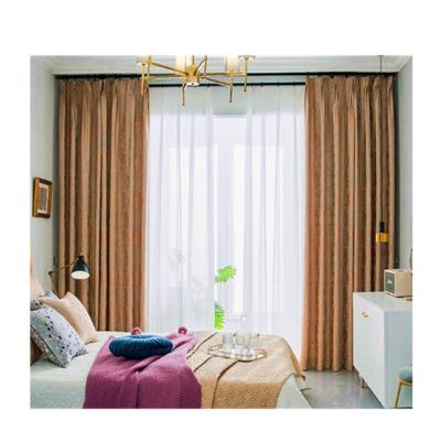 China Blackout Blackout Window Floral Jacquard Fashion Luxury Modern Hotel Room Curtains for sale