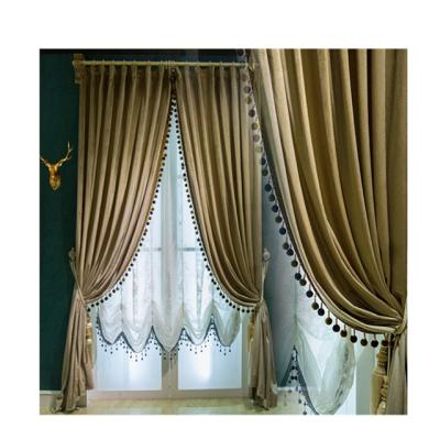 China High Quality Blackout Promotion Folding Door Curtain For Living Room Blackout Ripple Fold for sale