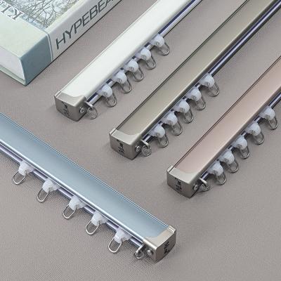 China Classic Curtain Rod Explosion Curtain Pole Sets in Popular Hot Sale Style Nickel Brush Color for Window for sale