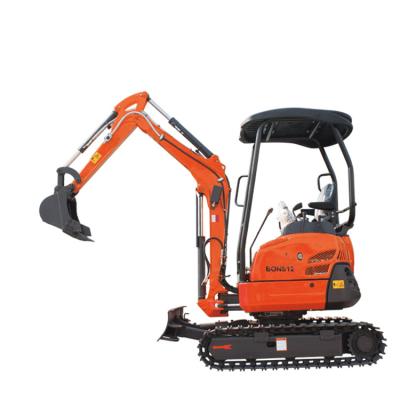 China Building Material Shops 2021 New China Best Selling Finely Processed Trailer Digger Bons 12 Mini Excavator for sale