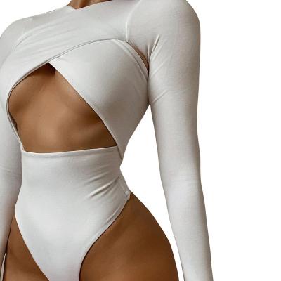 China Fetish Breathable Bodysuits Women's Long Sleeves Slim Fit Supplement Jumpsuit Casual Sexy Basic Daily Plus Size Jumpsuits For Women for sale