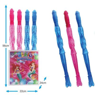 China Outdoor Play Bubble Games Toys Soap Plastic Material Safety Cartoon Bubble Wand Kids Stick Toy Bubble Wand for sale