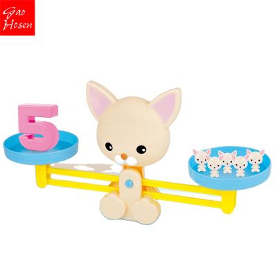 China Children Playing Toy Kids Learning Activity Monkey Balance Table Baby Toys Math Game Number Addition and Subtraction Balance for sale