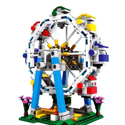 China Construction Toy Amusement Park Set Building Blocks Children's Day Gifts DIY Building Enlighten Puzzle Bricks Model Toys In Bulk for sale