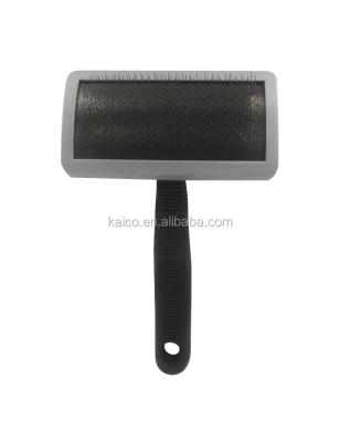 China Kaico Stocked Pet Grooming Throwing Tool - Large Mold Slicker Pet Cleaning Brush for sale