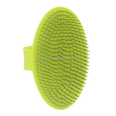 China Kaico Pet Stocked Groomnig PALM BRUSH GLOVES RUBBER Pet Cleaning And Grooming for sale