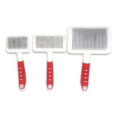 China Stocked Hot Sale Products Dog Cat Pet Hair Fur Pet Grooming Slicker Brush Comb Dog Comb for sale