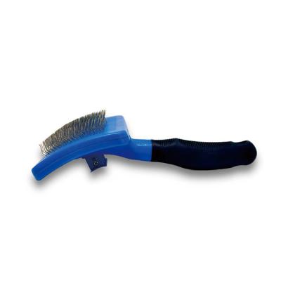 China Factory Direct Stocked Pet Grooming Hair Brush Massage Mold Slicker Brush Remove Brush Throwing Comb for sale