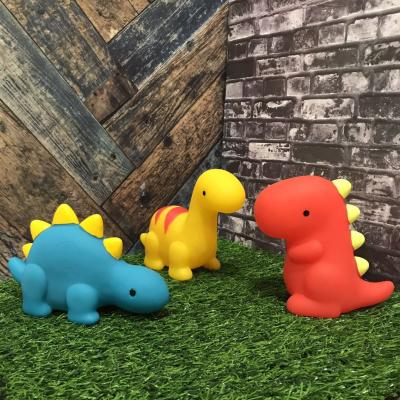 China Kaico Easy Pet Squeak Toy Soft Chew Vinyl Dinosaur Toy Make Custom OEM Dog Chew Toys Vinyl Toy Production for sale