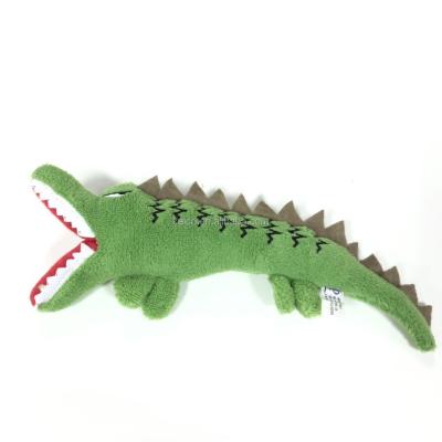 China Kaico Pet Chew Toy Stocked Plush Stuffed Crocodile Squeaky Plush Kuso Toy Dog Good Stuff Toys for sale