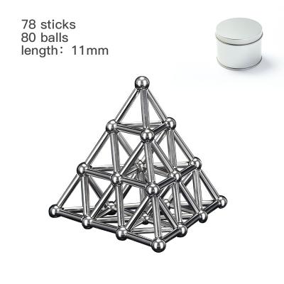 China Toy Tensoger Kids Educational Toys 3D Diy Building Blocks Smart Toy Building Magnetic Magnetic Sticks Blocks for sale