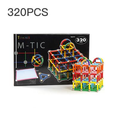 China 320 Building Blocks 3D Diy Intelligent Toy Tensoger Kids Educational Toys Building Blocks Magnetic Magnetic Tiles for sale