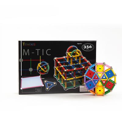 China 356 Building Blocks 3D Diy Intelligent Toy Tensoger Kids Educational Toys Building Blocks Magnetic Magnetic Tiles for sale