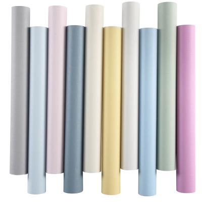 China China Factory Width 27 Width 60cm Solid Colors Waterproof Self Adhesive Wallpaper Home Decoration Wallpaper Rolls for sale