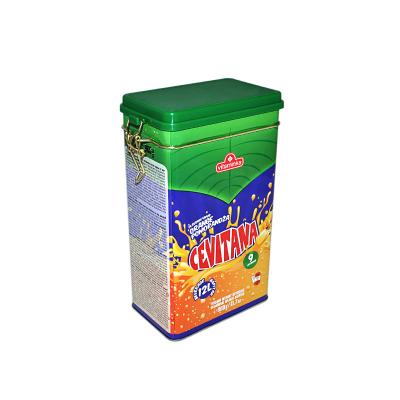 China 900g Orange Juice Food Tin Box With Sealing Ring for sale