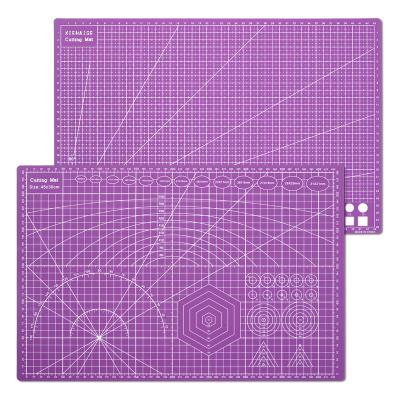 China 2022 New PVC Items A3 PVC Cutting Mat Double Side Non Slip 45*30cm Self-Healing Mat Cutting Pad DIY Patchwork Cutting Board for sale