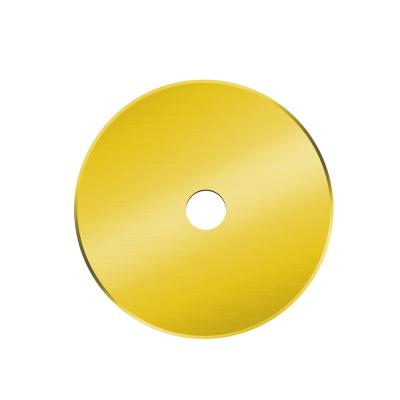 China Quick-change sharp and durable titanium coated 45mm round rotary cutter blade for fabric for sale