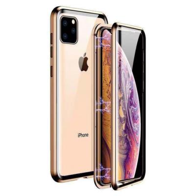 China Fashion Magnetic Phone Case and 360 Convenient Adsorption for iPhone 11 pro Max Metal Magnetic Case for iPhone11 pro max for sale