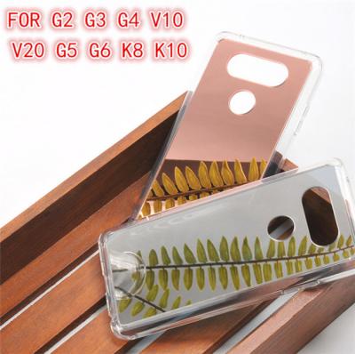 China To Protect Your Phone and Cards Hot Selling Electroplate Mirror Phone Case Shock Proof Case Cover For LG G3 G4 G5 G6 V20 for sale