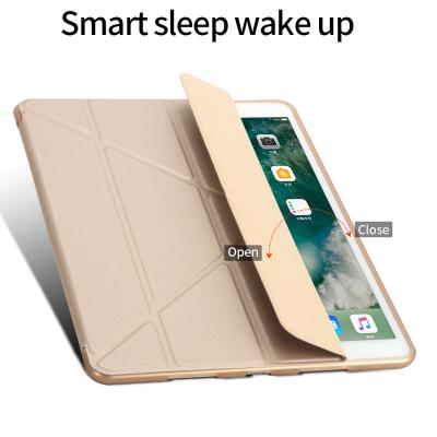 China Fashion and practical soft leather TPU for ipad case, tablet cover flip leather case for sale