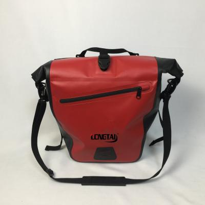 China High Quality Waterproof Dry Bag Bicycle Pannier Bag Rolltop Bike Saddle Bag OEM for sale