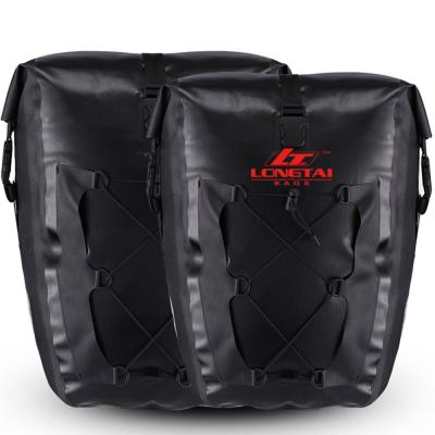 China High Quality Waterproof Bicycle Pannier Bag Rolltop Mountain Road Bike Saddle Bag Waterproof OEM for sale