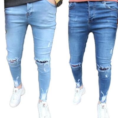 China Breathable Hot Sales In Europe And USA Men's Plus Size Skinny Jeans for sale