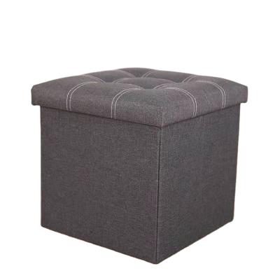 China New Design Foot Bench Modern Living Room Wooden Rest Square Storage Stool With Lid for sale