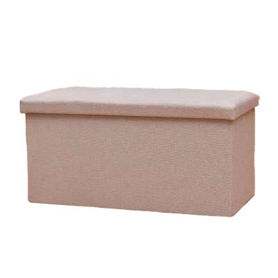 China 2021 new high quality wooden style rectangular wooden storage stools leather home wooden box for sale