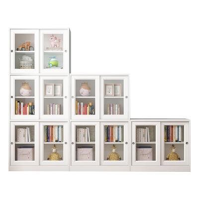 China Various Quality New Arrival Unique Glass Doors Guaranteed Wooden Bookcases Wooden Shelf for sale