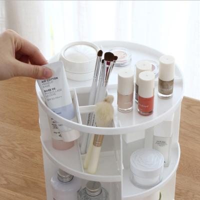 China Daily Necessities Custom Makeup Display Stands Luxury Professional ABS Rotating Cosmetic Display Stand Makeup for sale