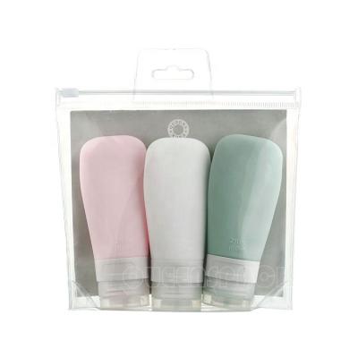 China Wholesale Empty Portable Cosmetic Packaging Makeup Travel Bottle Set Eco-friendly Material (3 Pieces) for sale