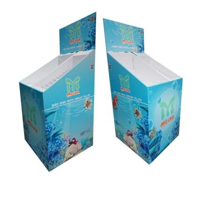 China Eco-friendly ECO Cardboard Material Display Bins Corrugated Paper Product Display Stand For Supermarket Promotion for sale