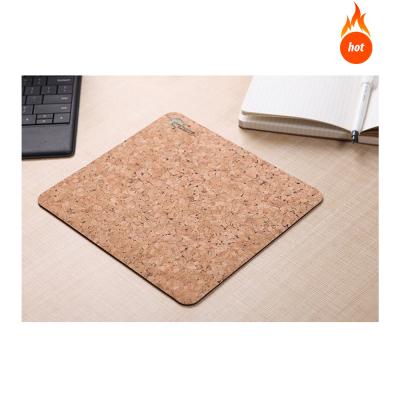 China Waterproof/Non-Slip/Dirt-Resistant/Easy To Clean Wholesale Mouse Mat GRS Certified Cork Pad Environmental Friendly Material Cork Wooden Mouse Pad for sale