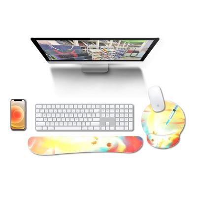 China With hot sale mouse pad leather gel 3d mouse pad wrist rest ergonomic mousepad for sale