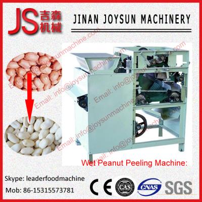 China Peel Red Coated Peanut Peeling Machine Wet Type 0.75kw 95 % for sale