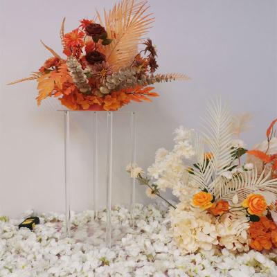 China China Wedding Decoration Whole Flower Stand Acrylic Crystal Wedding Flower Stands Centerpiece Acrylic Flower Stand for sale