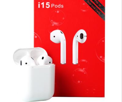 China In-Ear i15 Wireless Earphone Pods Hot New TWS i15 BT5.0 Siri Touch Control Earbuds for sale