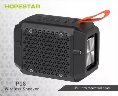 China Mini Phone Function HOPESTAR-P18 BT Speaker Subwoofer IPX6 Waterproof Altavoces Wireless Speaker With FM Radio Microphone for sale