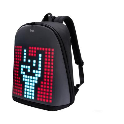 China 256 Divoom Customized LED Pixel Art Backpack with Customizable LED Screen by APP Control for Outdoor Activity Cycling Large Hiking Storage for sale