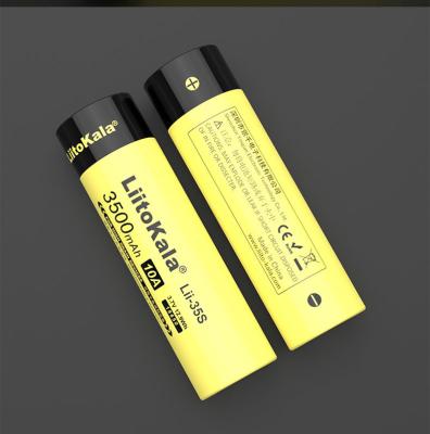 China Toys LiitoKala Lii-35S 18650 Battery 3.7V Li-ion 3500mAh Lithium Battery For High Drain Devices. for sale