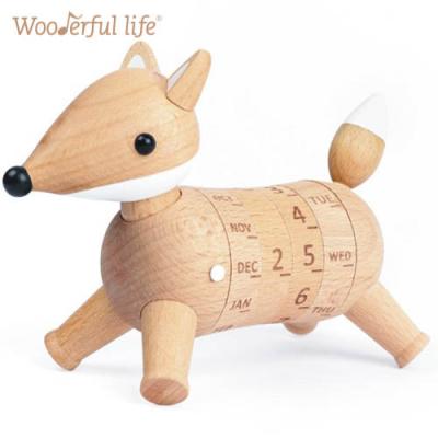 China Wonderful Life Wholesale Religious Wooden Perpetual Calendar [2] Fox for sale