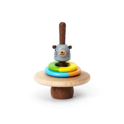 China Mini [2.3] Sea Lion Spinning Top Toy Premium Wooden Gift Balancing Top for sale