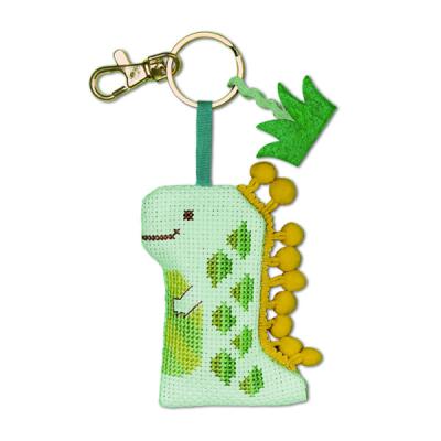 China DIY Handmade Easy Cross Stitch Kit Chain Dinosaur Keys [3] For Kids Xiu Open Stitch Cross Stitch Kit for sale