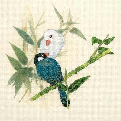 China Custom Patent Yarn Organizer [3] DIY Java Sparrow Embroidery Hoop Cross Stitch Kit for sale