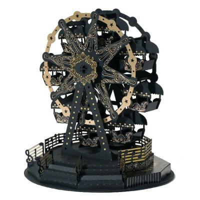 China All [4R] Deluxe Custom Black Miniature Ferris DIY Kit Paper Model for sale